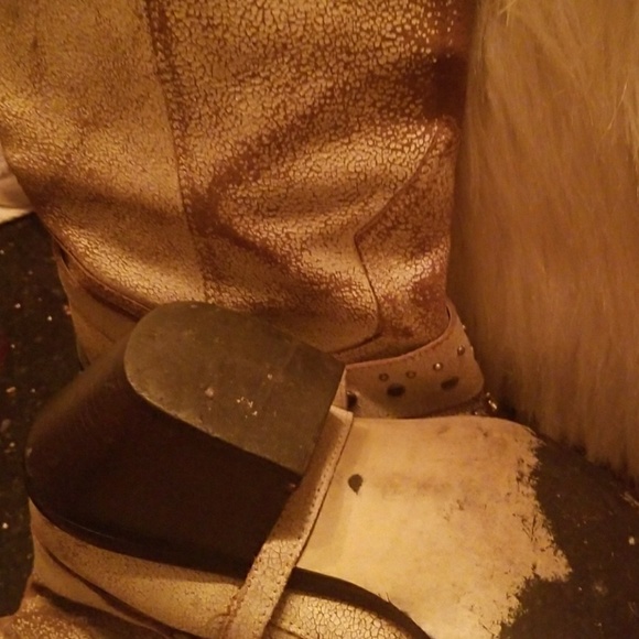 Custom made VINTAGE cream puff cowboy boots - Picture 4 of 7